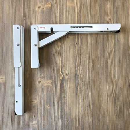 Gürçay Hırdavat Katlanır Tekne Karananan Masa Ayağı 30cm 1 Takım Beyaz, Gürçay Hırdavat