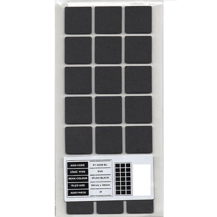 Gürçay Hırdavat Mobilya Altı Zemin Koruyucu Eva 30 * 30mm