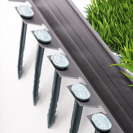 Lux Garden Çim Ayırıcı 2,5 M Siyah Çim Sınırlayıcı Taş Toprak Ayıracı Çim Ayracı Çim Ayırıcı Bariyeri
