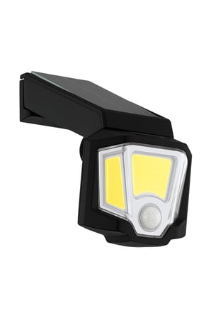 48835 Dış Mekan Güneş Enerjili Siyah Plastik Sensörlü Solar Aydınlatma Led : 10w Boy: 17 C