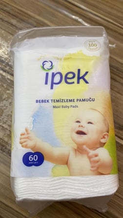 İpek Bebek Temizleme Pamuğu 720 Adet (12pk*60)