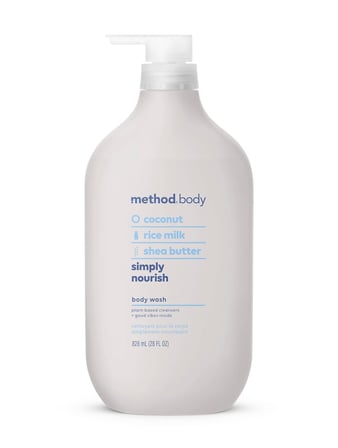 Method Vücut Yıkama, Basitçe Besler, Paraben ve Ftalat İçermez, Biyobozunur Formül, 28 oz (1'li Paket)