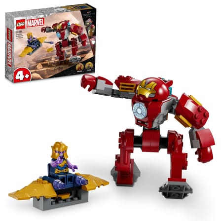LEGO Man Hulkbuster Thanos’a Karşı 76263 – 4 Yaş ve Üzeri Çocuklar için Süper Kahraman Hediyesi Fikri, Man ve Uçağıyla Thanos Minifigürleri İçeren Oyuncak Yapım Seti (66 Parça)