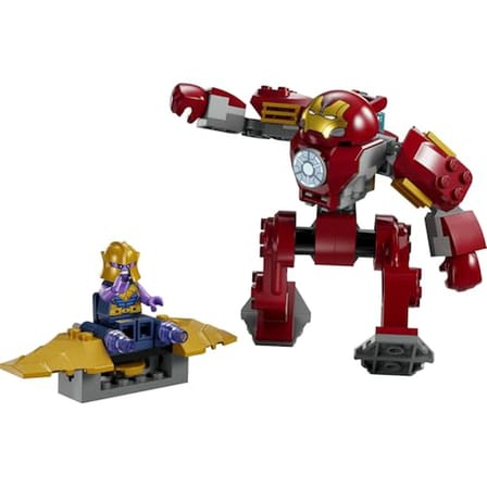 LEGO Man Hulkbuster Thanos’a Karşı 76263 – 4 Yaş ve Üzeri Çocuklar için Süper Kahraman Hediyesi Fikri, Man ve Uçağıyla Thanos Minifigürleri İçeren Oyuncak Yapım Seti (66 Parça)