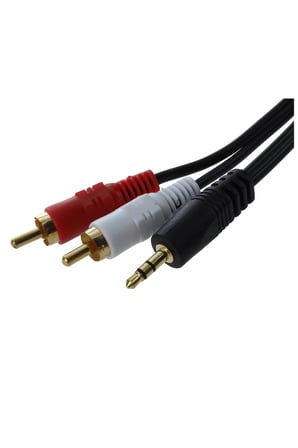Renault Fluence Aux Kablosu - 2 Rca 1 Aux Ses Sistemi Aux Hoparlör Kablosu