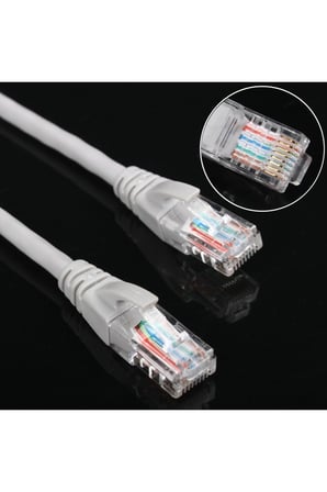 30mt 30 Metre +tv Fiber Adsl Modem Bilgisayar Arası Ethernet Internet Kablosu Ağ Network