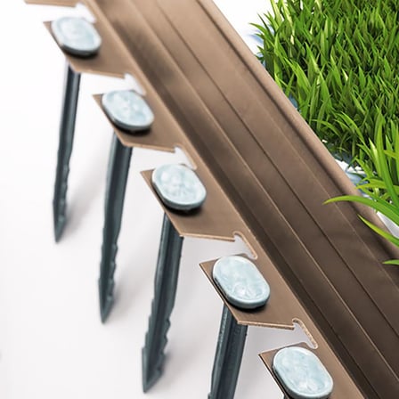 Lux Garden Çim Ayırıcı 10 M Kahverengi Çim Sınırlayıcı Taş Toprak Ayıracı Çim Ayracı Çim Ayırıcı Bariyeri