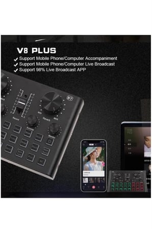 Lastvoice BM800 Live Set Efektli Ses Kartı Mikrofon Stand Canlı Yayın Seti (PC ve Telefon)