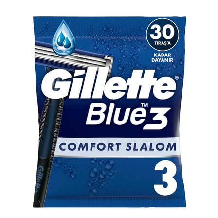Gillette Blue3 Slalom Kullan At Tıraş Bıçağı 3'lü
