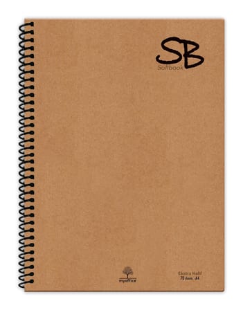 SB A4 70 Yp. Defter Kraft Kapak Spiralli Hafif Kağıt ÇİZGİLİ 140 Sf.