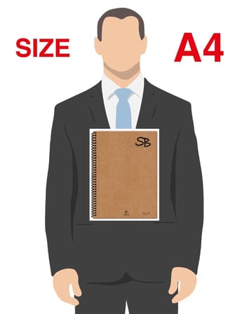SB A4 70 Yp. Defter Kraft Kapak Spiralli Hafif Kağıt ÇİZGİLİ 140 Sf.