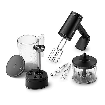 Philips 5000 Serisi Güçlü El Mikser Seti 500W, El Blender Aparatı, Doğrayıcı Aparatı, Ölçekli Akıllı Saklama Kabı, 5 Hız Ayarı ve Turbo, HR3781/20