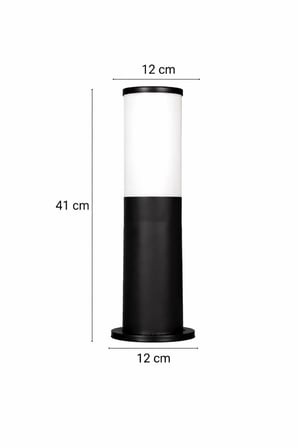 Zita Kule 41 cm Bahçe Aydınlatma | E27 Duy | IP54 Dış Mekan Yol ve Teras Lambası | UV Dayanımlı | Ürün Kodu: 234 (Ampul Hariç)