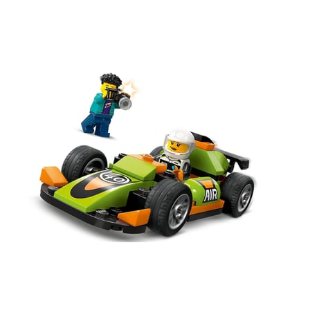 LEGO City Yeşil Yarış Arabası 60399-4 Yaş ve Üzeri Çocuklar için Oyuncak Yarış Aracı İçeren Yaratıcı Oyuncak Yapım Seti (56 Parça)