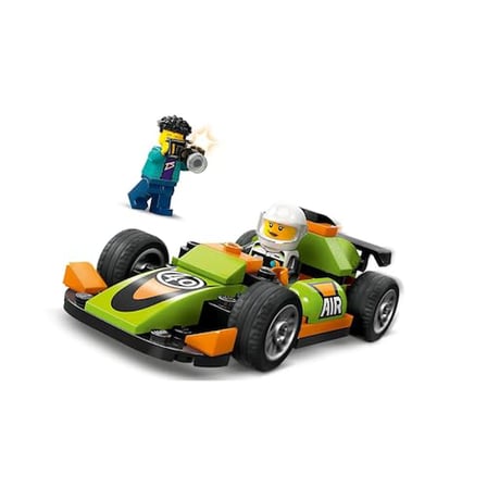 LEGO City Yeşil Yarış Arabası 60399-4 Yaş ve Üzeri Çocuklar için Oyuncak Yarış Aracı İçeren Yaratıcı Oyuncak Yapım Seti (56 Parça)
