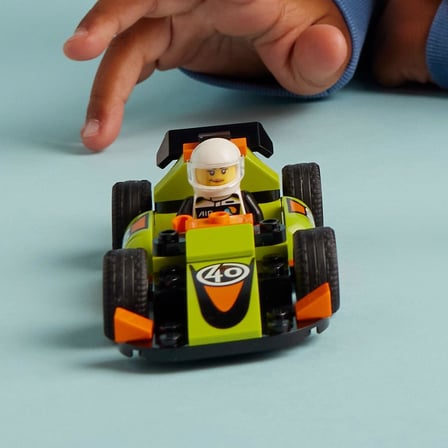 LEGO City Yeşil Yarış Arabası 60399-4 Yaş ve Üzeri Çocuklar için Oyuncak Yarış Aracı İçeren Yaratıcı Oyuncak Yapım Seti (56 Parça)