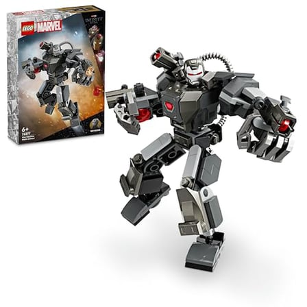 LEGO | War Machine Robot Zırhı 76277-6 Yaş ve Üzeri Süper Kahraman Seven Çocuklar İçin İnşa Edilebilen Savaşçı İçeren Yaratıcı Oyuncak Yapım Seti (154 Parça)