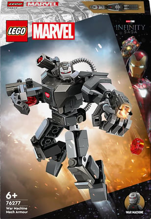 LEGO | War Machine Robot Zırhı 76277-6 Yaş ve Üzeri Süper Kahraman Seven Çocuklar İçin İnşa Edilebilen Savaşçı İçeren Yaratıcı Oyuncak Yapım Seti (154 Parça)