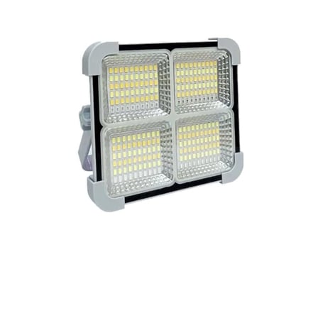 Seyyar Solar Led Projektör Gri Renk 200w Güneş Enerjili Portatif Led Işık Taşınabilir Sokak Aydınlatması IP66