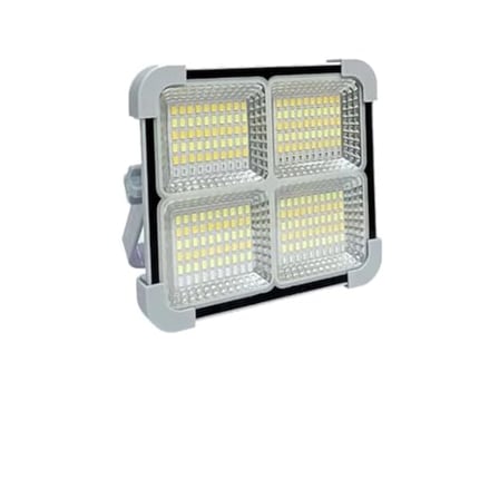 Seyyar Solar Led Projektör Gri Renk 200w Güneş Enerjili Portatif Led Işık Taşınabilir Sokak Aydınlatması IP66