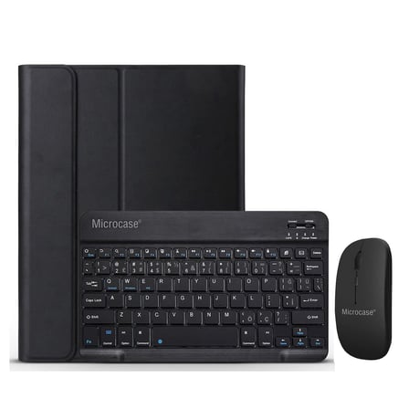 Microcase Huawei Matepad 11.5 inch Tablet Bluetooth Klavye ve Mouse + Standlı Kılıf - BKK6