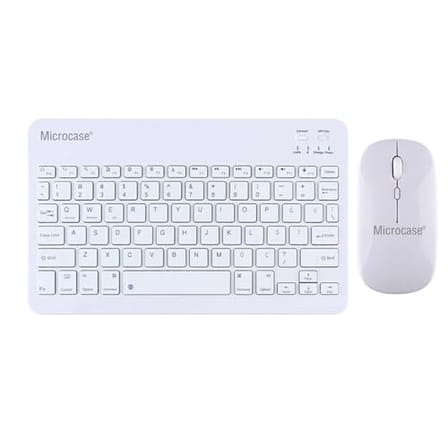 Microcase Tablet ve Telefonlar için Türkçe Q Bluetooth Klavye ve Mouse Set - AL3476 (Siyah)