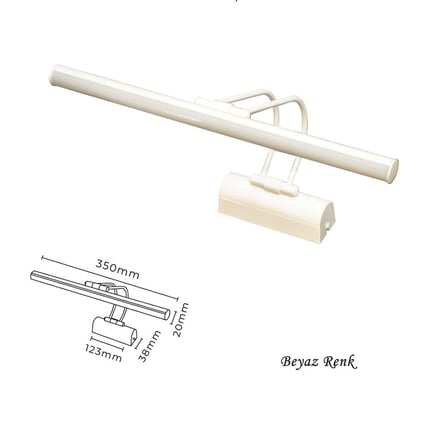 Ucuz Geldi Ayna Üstü Led Banyo Aplik Duvar Ayna Resim Tablo 6w Gün Işığı Led Banyo Apliği Flüt Led Aplik (Beyaz)