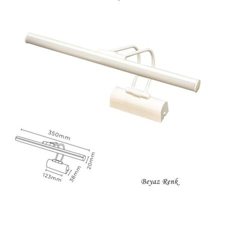Ucuz Geldi Ayna Üstü Led Banyo Aplik Duvar Ayna Resim Tablo 6w Gün Işığı Led Banyo Apliği Flüt Led Aplik (Beyaz)