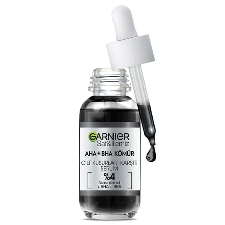 Garnier 2'li AHA+BHA CİLT KUSURLARI KARŞITI SERUM%4 [NİASİNAMİD + PEELING ETKİLİ AHA+BHA] 30ML Cilt Bakım Seti