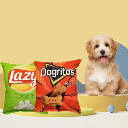 Tineke Cips Dayanıklı Sesli Köpek Oyuncağı 1 Adet (Dogritos)