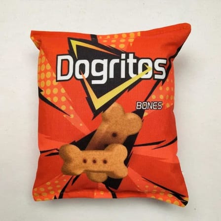 Tineke Cips Dayanıklı Sesli Köpek Oyuncağı 1 Adet (Dogritos)