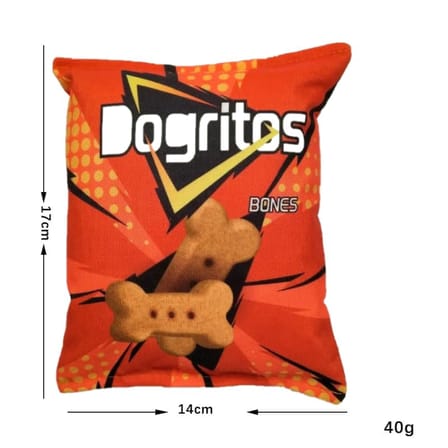 Tineke Cips Dayanıklı Sesli Köpek Oyuncağı 1 Adet (Dogritos)