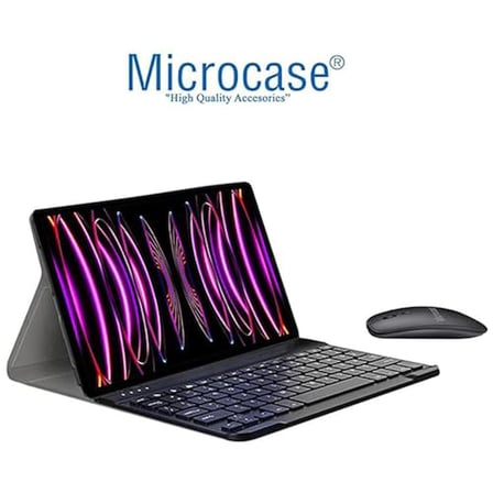 Microcase S9 11 inch Tablet Bluetooth Klavye ve Mouse + Standlı Kılıf - BKK6