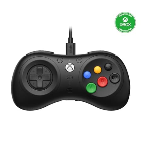 8Bitdo M30 Wired Controller for Series X|S, One, and Windows with 6-Button Layout - Officially Licensed