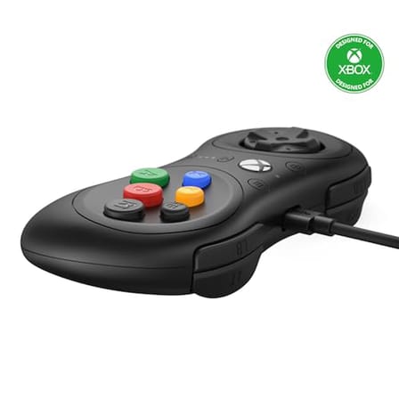 8Bitdo M30 Wired Controller for Series X|S, One, and Windows with 6-Button Layout - Officially Licensed