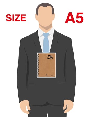 ETİKA SB A5 140 Sayfa Defter Kraft Kapak Spiralli Hafif Kağıt ÇİZGİLİ 70 Yp.