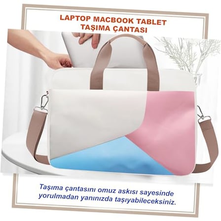 Microcase 9'' 14'' Inç Tablet, Macbook, Notebook 2 Bölmeli Omuz Askılı Ve El Tutacaklı Taşıma Çantası Al4227