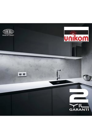UNİKOM Mutfak Tezgah Altı Dekoratif Led Aydınlatma Armatür 100 Cm On-off Tuşlu Gün Işığı Gün Işığı