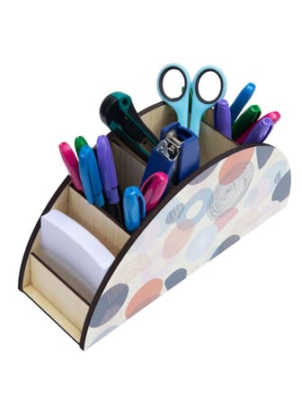 Berenden DeepCraft Ev Ve Ofis Masa Düzenleyici Organizer Masa Üstü Kalemlik  Organizer-Şekiller