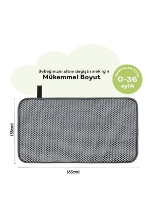 Monnhein Bebek Bakım Örtüsü, Bebek Alt Açma Minderi, Su Geçirmez Bebek Minderi (Woods)