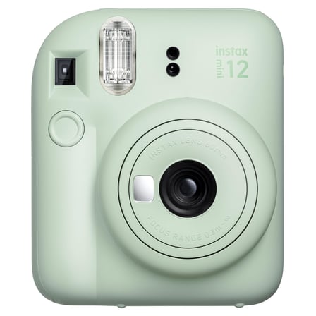 Instax mini 12 Fotoğraf Makinesi-10'lu Film-Mini Albüm ve Deri Kılıf Seti (Yeşil)