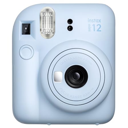 Instax mini 12 Lila Fotoğraf Makinesi-10'lu Film-Mini Albüm ve Deri Kılıf Seti (Mavi)