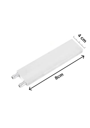 Alüminyum Su Sıvı Isıtma Cpu Soğutma Bloğu 40x80mm