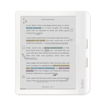 E Ink Kaleido™ 3 Ekranlı E-Kitap Okuyucu, 7 inç, Renkli, Parlama Yok, Bildirim Yok