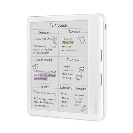 E Ink Kaleido™ 3 Ekranlı E-Kitap Okuyucu, 7 inç, Renkli, Parlama Yok, Bildirim Yok
