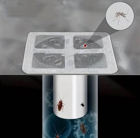 Busstier Tek Kullanımlık Banyo Gideri Süzgeci ve Yapışkanlı Mutfak Evye Çöp Ayırıcı Seti, Saç Kıl Tu