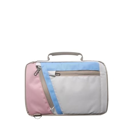 Microcase Huawei Matepad 11.5 inch Tabletler için Omuz Askılı El Tutacaklı Universal Sleeve Taşıma Çantası AL4346 Pembe Mavi Krem