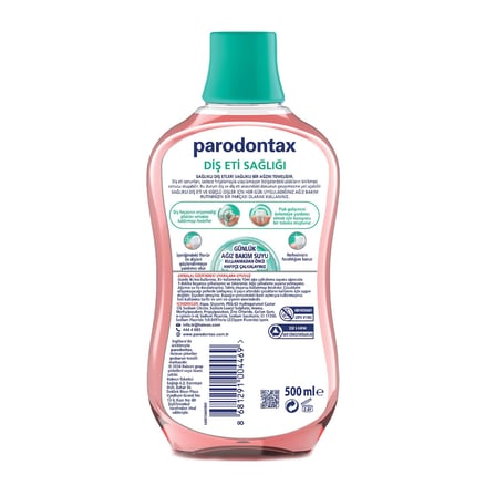 Parodontax Nane Ferahlığı Ağız Bakım Suyu 500 ml Alkolsüz