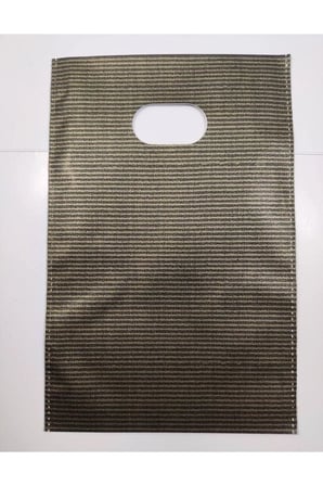 13X20 Lüx El Geçme Hediye Poşeti 50'li Siyah
