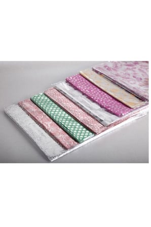 Metalize Hediye Poşet Paketi 35x50cm Kendinde Bantlı Renkli Hediye Paketi 100'lü